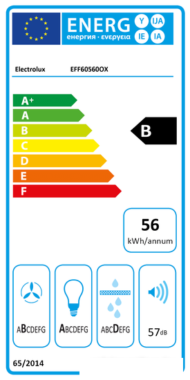 Кухонная вытяжка Electrolux EFF60560OX - фото