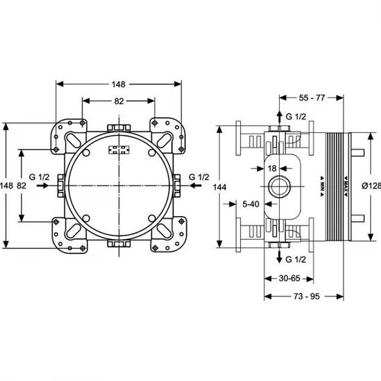 Смеситель Ideal Standard Cerafine A7388AA + A1000NU - фото