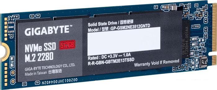 SSD Gigabyte NVMe 512GB GP-GSM2NE3512GNTD - фото