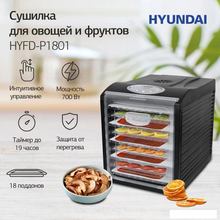 Сушилка для овощей и фруктов Hyundai HYFD-P1801 - фото