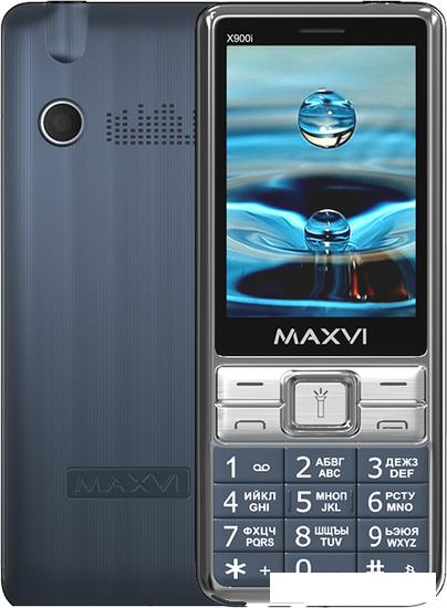 Кнопочный телефон Maxvi X900i (маренго) - фото