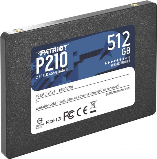 SSD Patriot P210 512GB P210S512G25 - фото