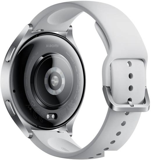 Умные часы Xiaomi Watch 2 M2320W1 (серебристый/серый, международная версия) - фото