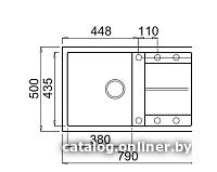 Кухонная мойка Elleci Unico 300 White K96 LKU30096 - фото