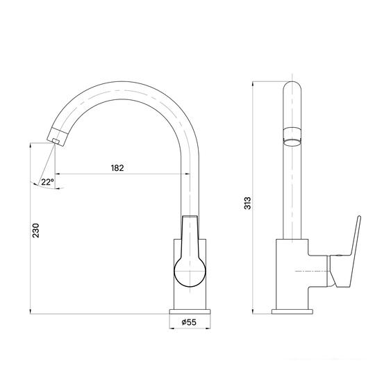 Смеситель Milardo Meal M01SBJ0M05 - фото