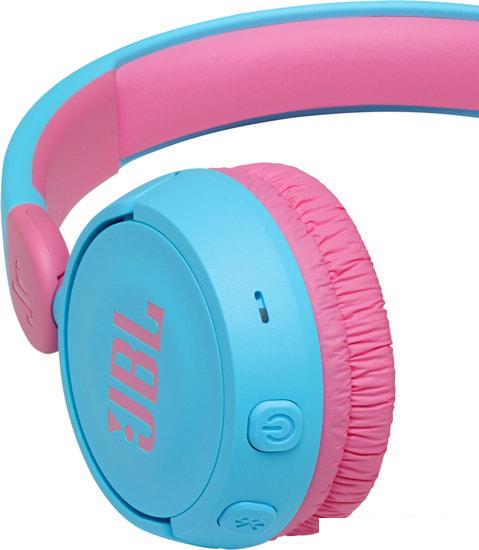 Наушники JBL JR310BT (синий/розовый) - фото