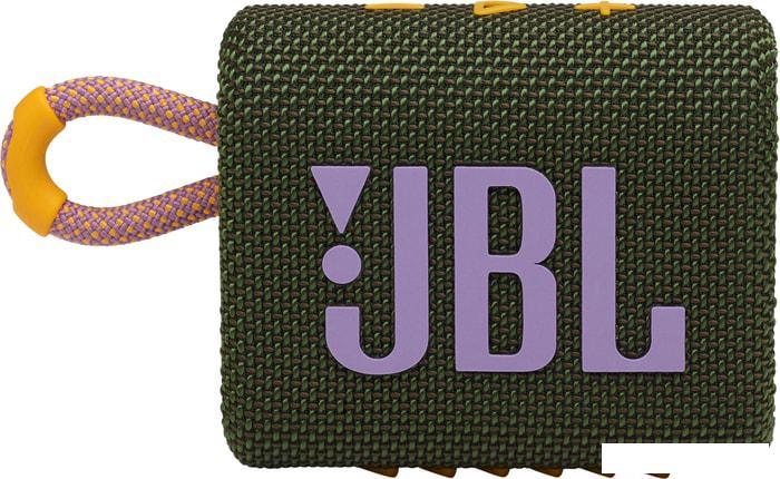 Беспроводная колонка JBL Go 3 (зеленый) - фото