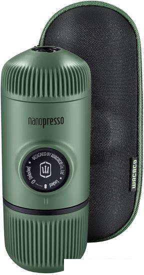 Ручная кофеварка WACACO Nanopresso Moss Green + Case - фото