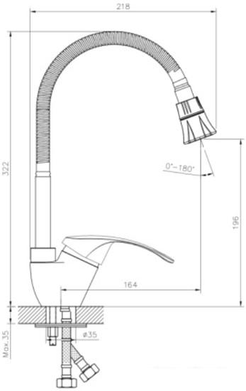 Смеситель Decoroom DR71022 - фото