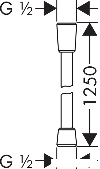 Душевой шланг Hansgrohe Comfortflex 28167000 - фото