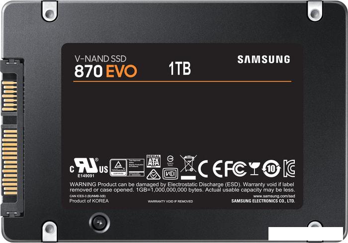 SSD Samsung 870 Evo 1TB MZ-77E1T0BW - фото