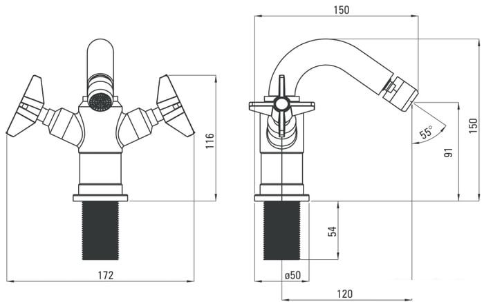 Смеситель Deante Temisto BQT 031D - фото