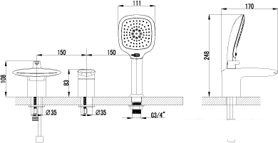 Смеситель Lemark STATUS LM4445C - фото