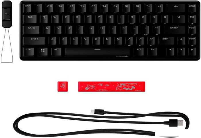 Клавиатура HyperX Alloy Origins 65 (HyperX Red, нет кириллицы) - фото