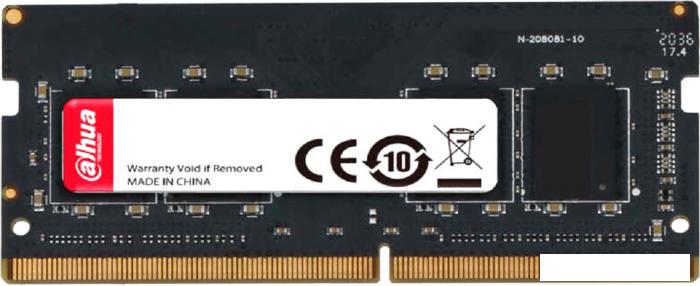 Оперативная память Dahua 8ГБ DDR4 SODIMM 3200 МГц DHI-DDR-C300S8G32 - фото