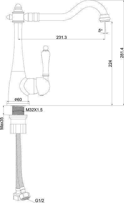 Смеситель Maxonor Pure Life PL4076-36 - фото