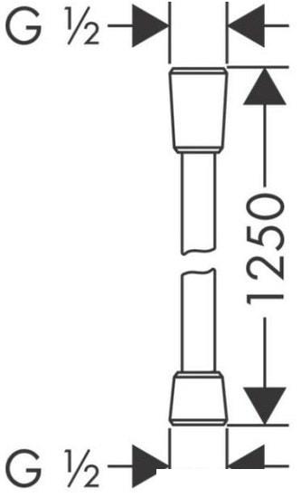 Душевой шланг Hansgrohe Isiflex 28272670 - фото