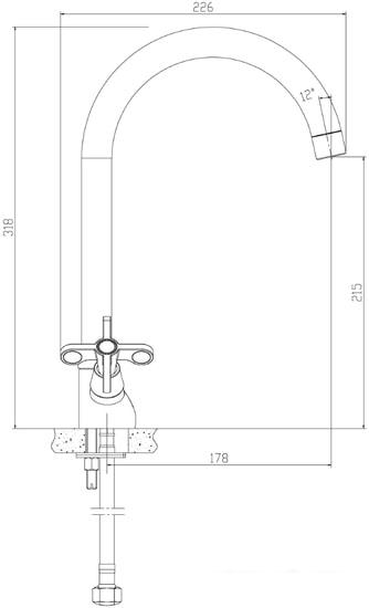 Смеситель Rossinka Silvermix RS42-72 - фото