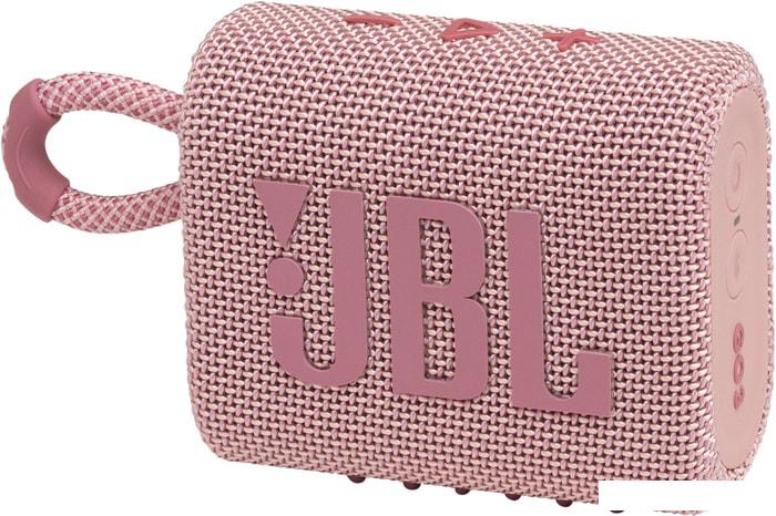Беспроводная колонка JBL Go 3 (розовый) - фото