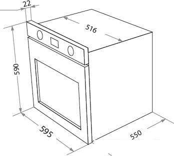 Духовой шкаф HOMSair OEM657WH - фото