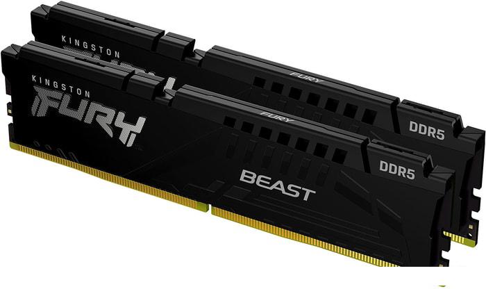 Оперативная память Kingston FURY Beast 2x16GB DDR5 PC5-41600 KF552C40BBK2-32 - фото