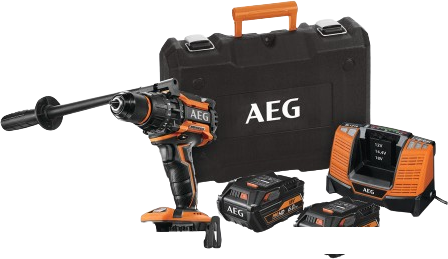 Ударная дрель-шуруповерт AEG Powertools BSB 18BL LI-602C 4935464100 (с 2-мя АКБ 6 Ач, кейс) - фото