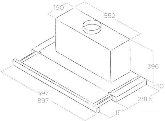 Кухонная вытяжка Elica Elite 35 GRIX/A/60 - фото