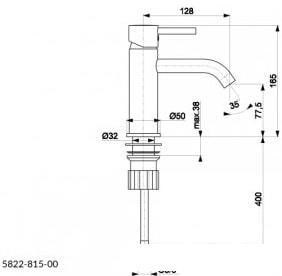 Смеситель Armatura Neda Black 5822-815-81 - фото