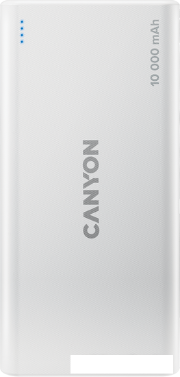 Внешний аккумулятор Canyon CNE-CPB1008W 10000mAh (белый) - фото