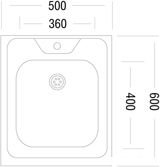 Кухонная мойка Ukinox Стандарт STD500.600 ---4C 0C- (с сифоном) - фото