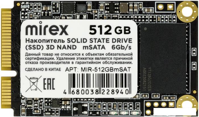 SSD Mirex 512GB MIR-512GBmSAT - фото