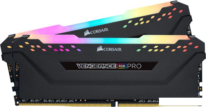 Оперативная память Corsair Vengeance RGB PRO 2x8GB DDR4 PC4-28800 CMW16GX4M2D3600C18 - фото