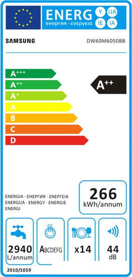 Посудомоечная машина Samsung DW60M6050BB - фото