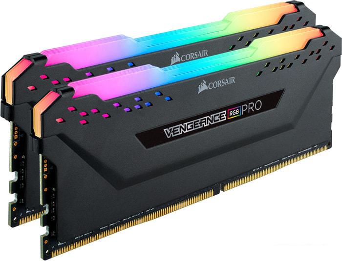 Оперативная память Corsair Vengeance PRO RGB 2x8GB DDR4 PC4-25600 CMW16GX4M2C3200C16 - фото