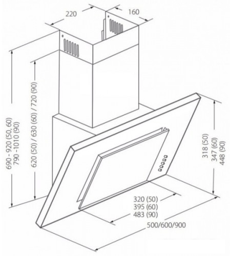 Кухонная вытяжка Akpo Optima 50 WK-4 - фото