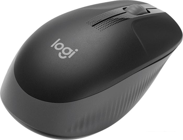 Мышь Logitech M190 (черный/темно-серый) - фото