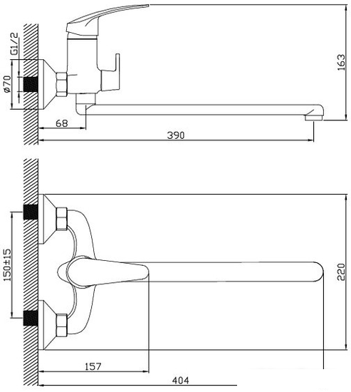 Смеситель Diadonna D80-222112 - фото