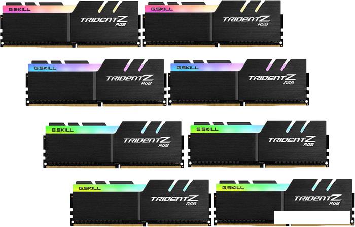 Оперативная память G.Skill Trident Z RGB 8x8GB DDR4 PC4-32000 F4-4000C18D-64GTZR - фото