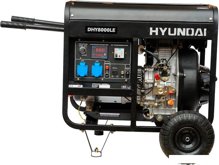 Дизельный генератор Hyundai DHY 8000LE - фото