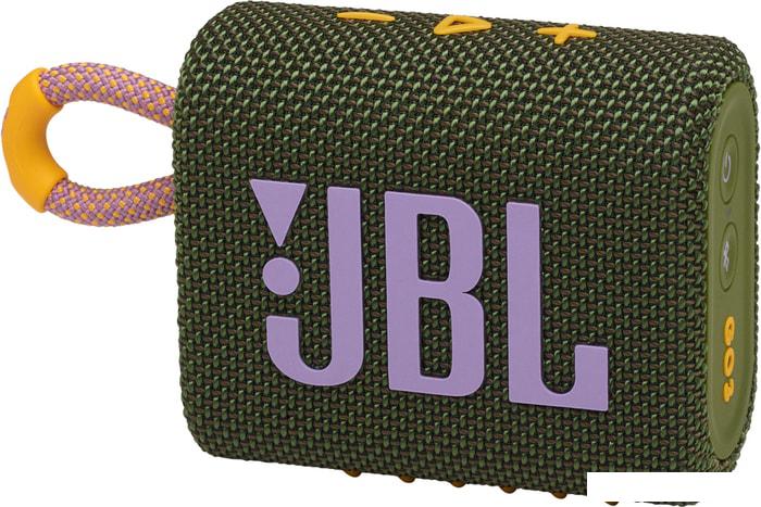 Беспроводная колонка JBL Go 3 (зеленый) - фото