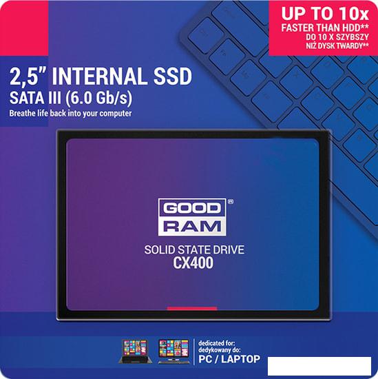 SSD GOODRAM CX400 256GB SSDPR-CX400-256 - фото