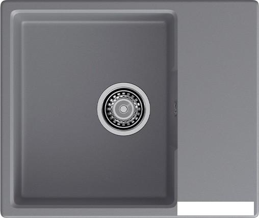 Кухонная мойка GranFest QUARZ GF-UR-658L (темно-серый) - фото