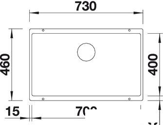 Кухонная мойка Blanco Subline 700-U (белый) - фото
