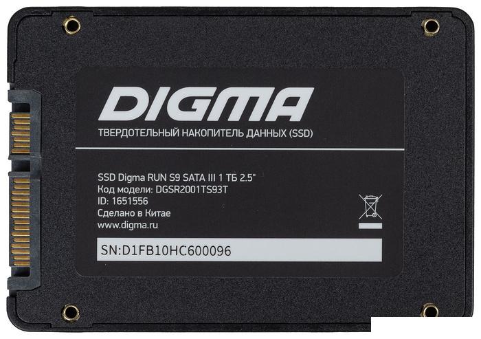 SSD Digma Run S9 1TB DGSR2001TS93T - фото