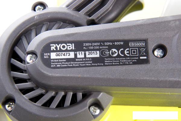 Ленточная шлифмашина Ryobi EBS800V - фото