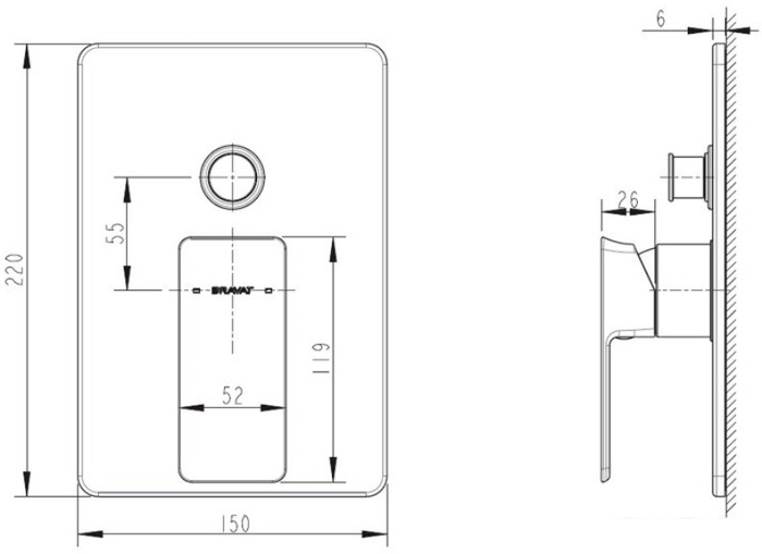 Смеситель Bravat Phillis PB856101CP-2-ENG - фото