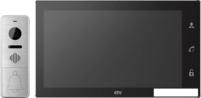 Комплект видеодомофона CTV DP4106AHD (черный) - фото