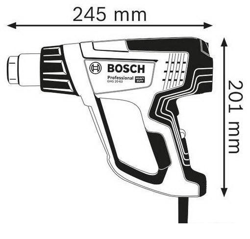 Промышленный фен Bosch GHG 20-63 Professional 06012A6201 - фото