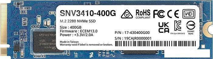 SSD Synology SNV3410-400G 400GB - фото