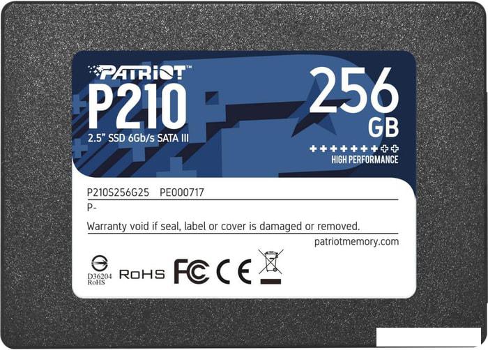 SSD Patriot P210 256GB P210S256G25 - фото